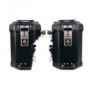Pair of Atlas aluminium bags 39L+32L