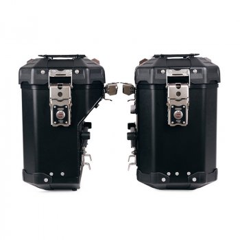 Pair of Atlas aluminium bags 39L+32L