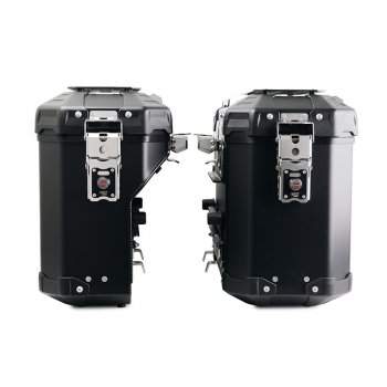 Pair of Atlas aluminium bags 39L+32L