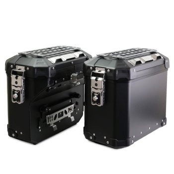 Pair of Atlas aluminium bags 39L+32L