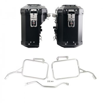 Pair of Atlas aluminium bags 39L+32L + Aprilia Tuareg 660 frames for Atlas aluminum side panniers