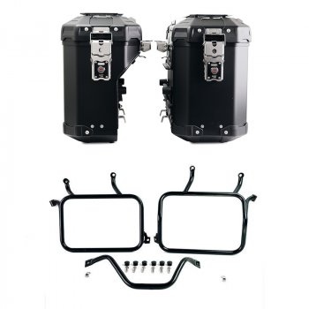 Pair of Atlas aluminium bags 39L+32L + Ducati DesertX frames for Atlas aluminum side panniers