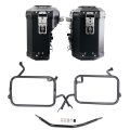 Pair of Atlas aluminium bags 39L+32L + Subframes for aluminum side panniers Atlas BMW F450GS