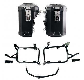 Pair of Atlas aluminium bags 39L+32L + Subframes for aluminum side panniers Atlas BMW F900GS ADV
