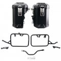 Pair of Atlas aluminium bags 39L+32L + Subframes for aluminum side panniers Atlas BMW R12 G/S