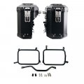 Pair of Atlas aluminium bags 39L+32L + Inox Subframes for Atlas aluminum side panniers HD Pan America