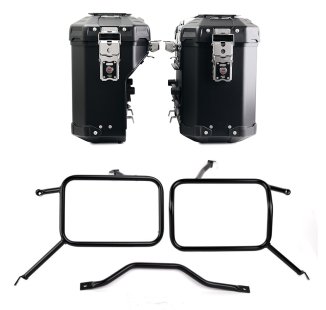 Pair of Atlas aluminium bags 39L+32L + Frames for Atlas aluminum side panniers Triumph Street Scrambler 900 (2026 until now)