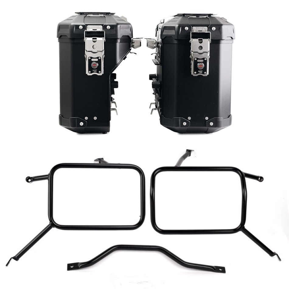 Pair of Atlas aluminium bags 39L+32L + Frames for Atlas aluminum side panniers Triumph Street Scrambler 900 (2026 until now)
