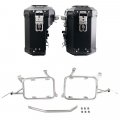 Pair of Atlas aluminium bags 39L+32L + Subframes for aluminum side panniers Atlas R1200GS LC - R1250GS & ADV