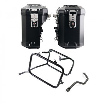 Pair of Atlas aluminium bags 39L+32L + Triumph 1200 XC-XE frames for Atlas aluminum side panniers