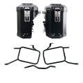 Pair of Atlas aluminium bags 39L+32L + Triumph Street Scrambler frames for Atlas aluminum side panniers