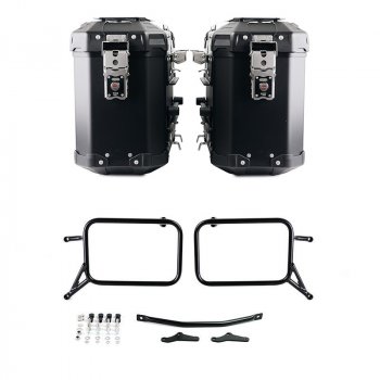 Pair of Atlas aluminium bags 39L+39L + Subframes for aluminum side panniers Atlas ​​​​​​​i modelli BMW R850R - R1100R - R1150R, R850GS - R1100GS - R1150GS & ADV