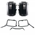 Pair of Atlas aluminium bags 39L+39L + R80-R100GS frames for Atlas aluminum bags