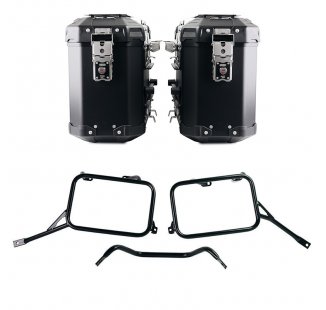 Pair of Atlas aluminium bags 39L+39L + R80G/S and R80 GS Basic frames for Atlas aluminum panniers
