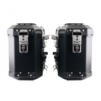 Pair of Atlas aluminium bags 39L+39L