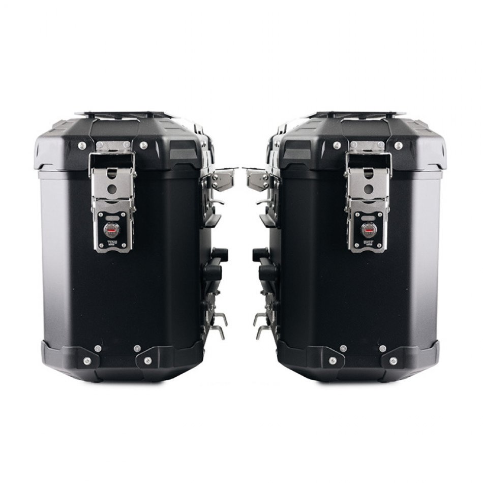 Pair of Atlas aluminium bags 39L+39L