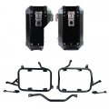 Pair of aluminium Panniers Atlas 40L+34L + Subframes for aluminum side panniers Atlas BMW R1300GS