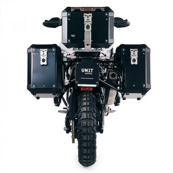 Pair of aluminium Panniers Atlas 47L+41L with BMW F900GS frame