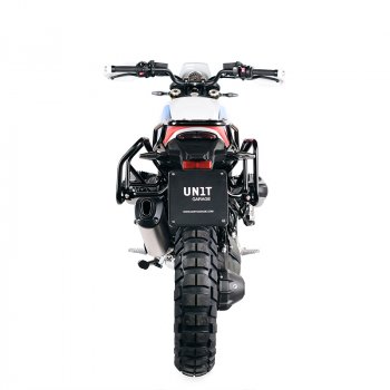 Pair of aluminium Panniers Atlas 47L+41L with BMW R12 G/S frame