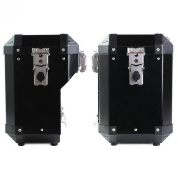 Pair of aluminium Panniers Atlas 47L+41L with BMW R12 G/S frame