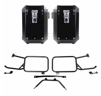 Pair of aluminium Panniers Atlas 47L+41L with Subframes Moto Guzzi Stelvio (2024 until now)