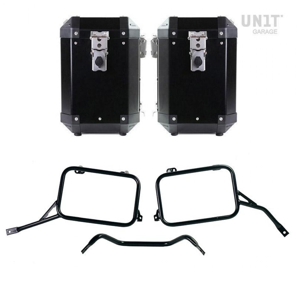 Pair of Atlas bags in Aluminum 47L+47L with R80G/S and R80 GS Basic Frames