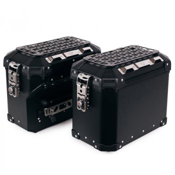 Pair of aluminium Panniers Atlas 47L+41L