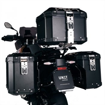 Pair of aluminium Panniers Atlas 47L+41L