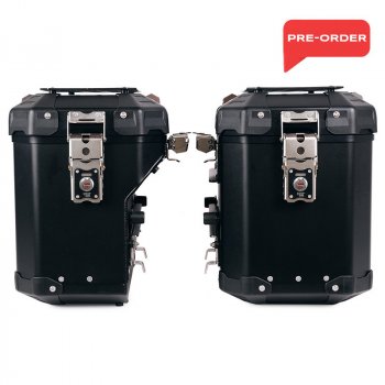 Pair of aluminium Panniers Atlas 47L+41L
