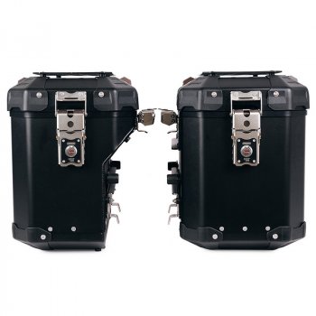Pair of Atlas aluminium bags 48L+41L 