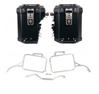 Pair of Atlas aluminium bags 48L+41L + Aprilia Tuareg 660 frames for Atlas aluminum side panniers
