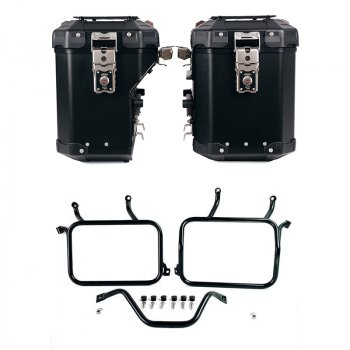 Pair of Atlas aluminium bags 48L+41L + Ducati DesertX frames for Atlas aluminum side panniers