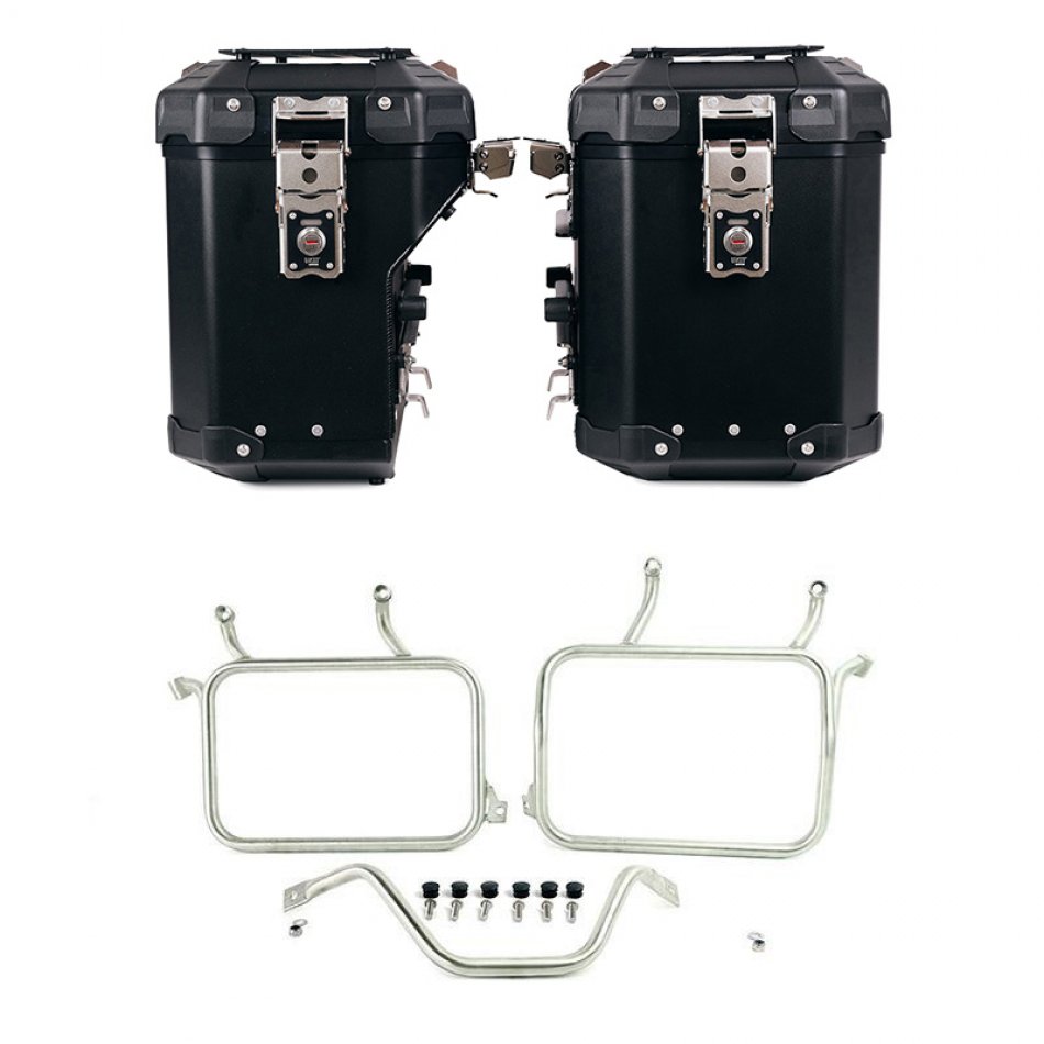 Pair of Atlas aluminium bags 48L+41L + Ducati DesertX frames for Atlas aluminum side panniers
