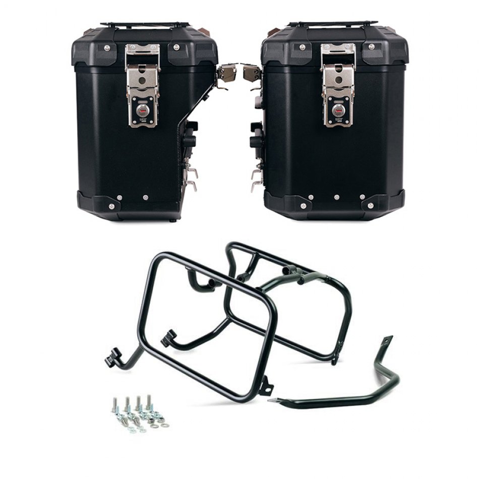 Pair of Atlas aluminium bags 48L+41L + KTM frames for Atlas aluminum side panniers