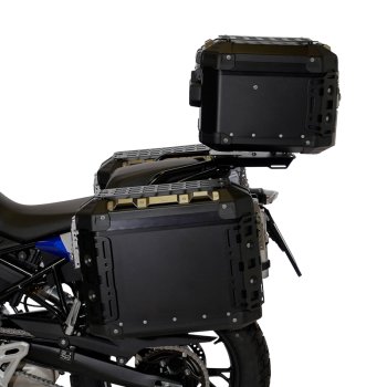 Pair of Atlas aluminium bags 48L+41L + Subframes for aluminum side panniers Atlas BMW F450GS