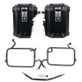 Pair of Atlas aluminium bags 48L+41L + Subframes for aluminum side panniers Atlas BMW F450GS