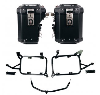 Pair of Atlas aluminium bags 48L+41L + Subframes for aluminum side panniers Atlas BMW F900GS ADV