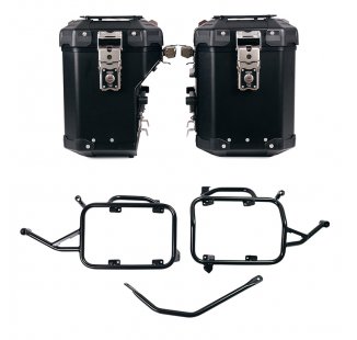 Pair of Atlas aluminium bags 48L+41L + Subframes for aluminum side panniers Atlas BMW F900GS