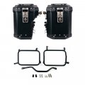 Pair of Atlas aluminium bags 48L+41L + Subframes for Atlas aluminum side panniers HD Pan America