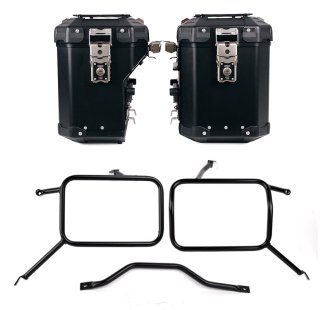 Pair of Atlas aluminium bags 48L+41L + Frames for Atlas aluminum side panniers Triumph Street Scrambler 900 (2026 until now)