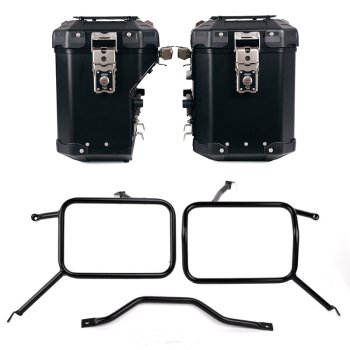 Pair of Atlas aluminium bags 48L+41L + Frames for Atlas aluminum side panniers Triumph Street Scrambler 900 (2026 until now)