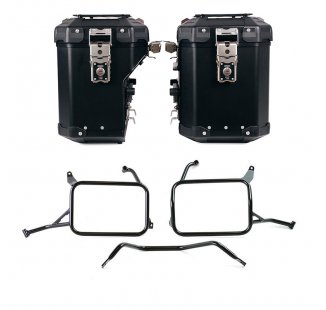 Pair of Atlas aluminium bags 48L+41L + Subframes for Atlas aluminum side panniers Yamaha Ténéré 700