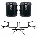 Pair of Atlas aluminium bags 48L+48L  + Subframes for aluminum side panniers Moto Guzzi Stelvio (2024 until now)
