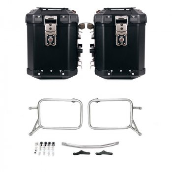 Pair of Atlas aluminium bags 48L+48L  + Subframes for aluminum side panniers Atlas ​​​​​​​i modelli BMW R850R - R1100R - R1150R, R850GS - R1100GS - R1150GS & ADV