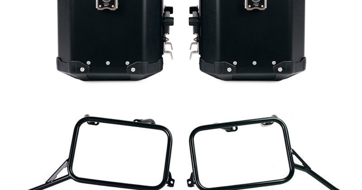 Pair of Atlas aluminium bags 48L+48L + R80-R100GS frames for Atlas ...