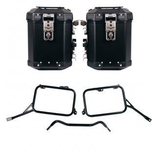Pair of Atlas aluminium bags 48L+48L  + R80G/S and R80 GS Basic frames for Atlas aluminum panniers
