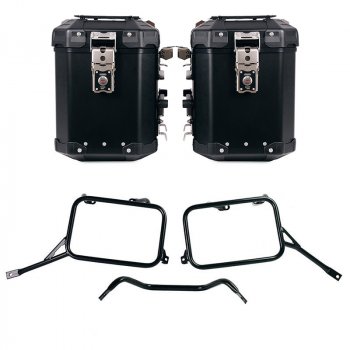Pair of Atlas aluminium bags 48L+48L  + R80G/S and R80 GS Basic frames for Atlas aluminum panniers