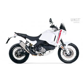 Pair of Ducati DesertX side panels Star White Silk