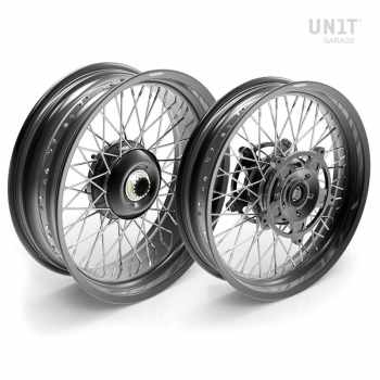 Pair of spoked wheels NineT 48M6