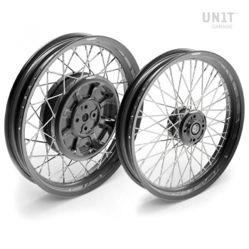 Pair of spoked wheels R100RS 48M6 (DRUM BRAKE)